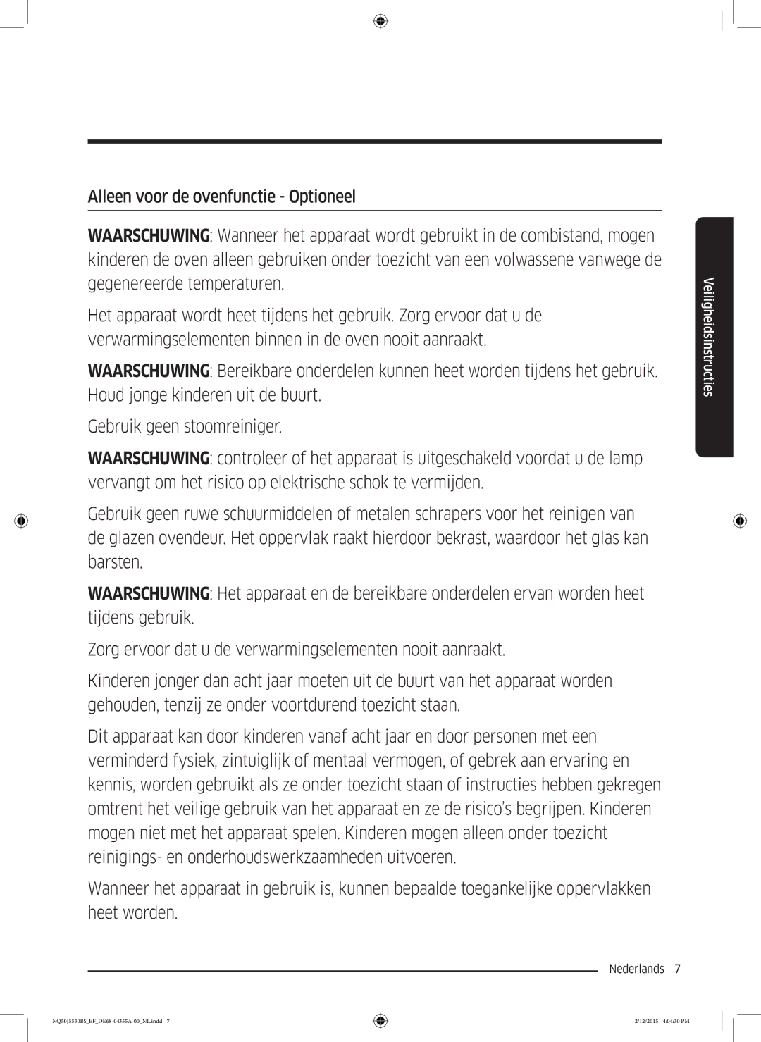 Samsung NQ50J5530BS/EF manual Nederlands  